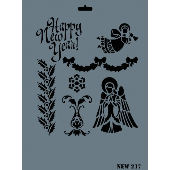 XL Christmas Stencil 217