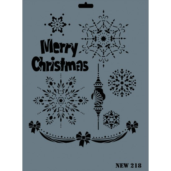 XL Christmas Stencil 218