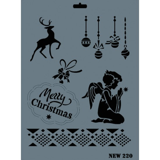 XL Christmas Stencil 220