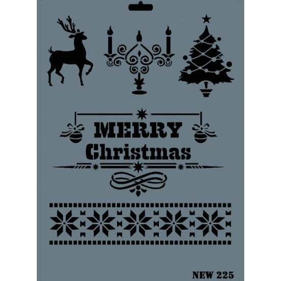 XL Christmas Stencil 225