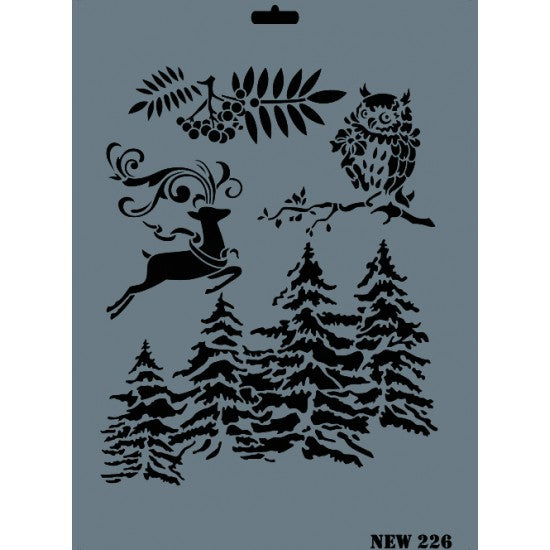 XL Christmas Stencil 226