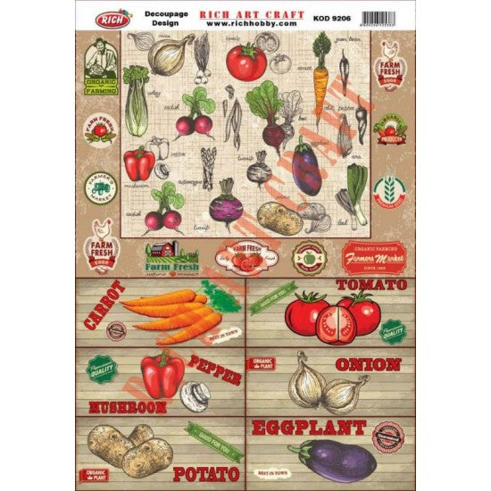 Classic Decoupage Paper - 9206