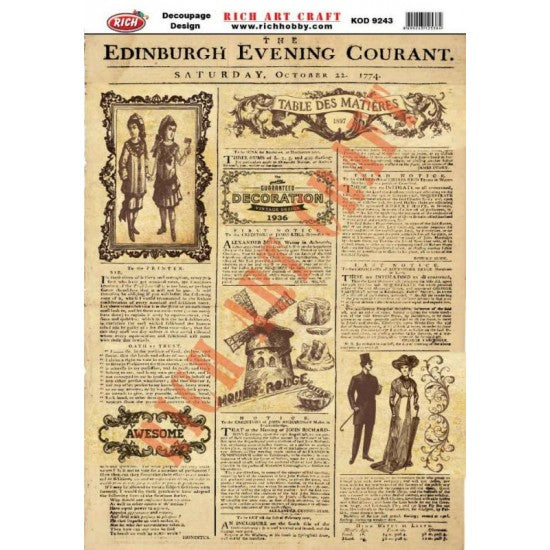 Classic Decoupage Paper - 9243