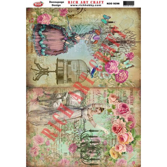 Classic Decoupage Paper - 9298
