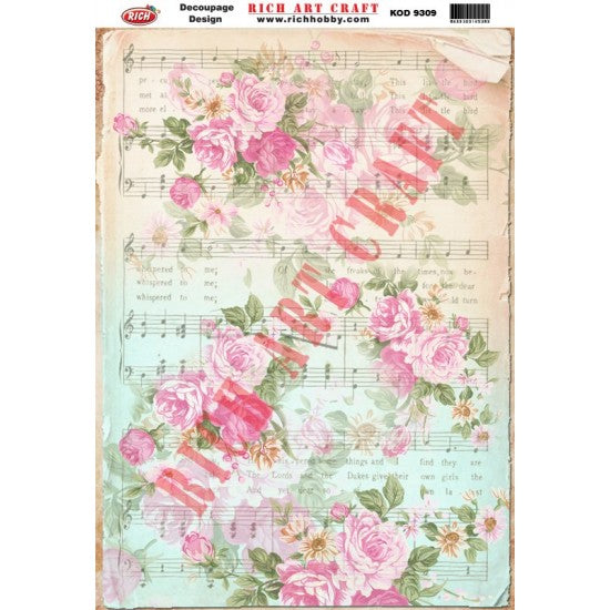 Classic Decoupage Paper - 9309