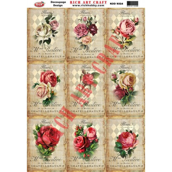 Classic Decoupage Paper - 9324