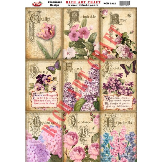 Classic Decoupage Paper - 9352