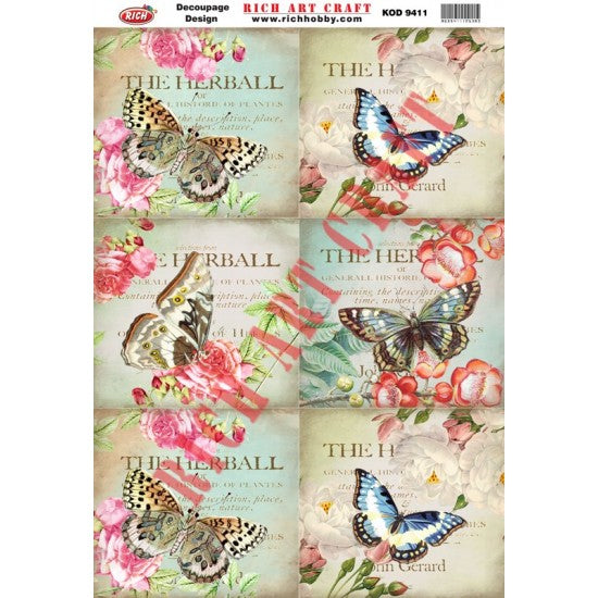 Classic Decoupage Paper - 9411