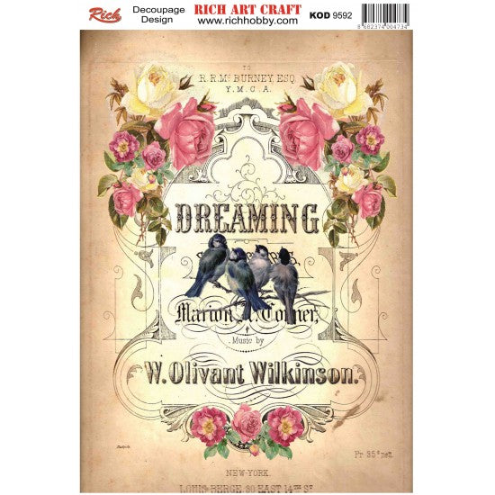 Classic Decoupage Paper - 9592