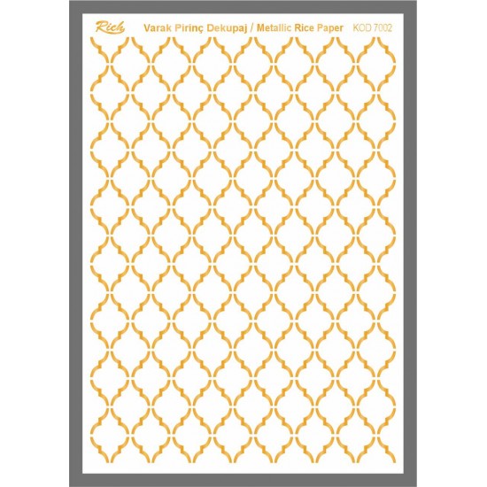 Metallic Rice Paper 72002