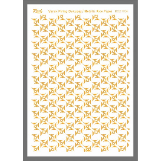 Metallic Rice Paper 72004