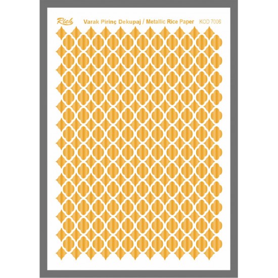 Metallic Rice Paper 72006