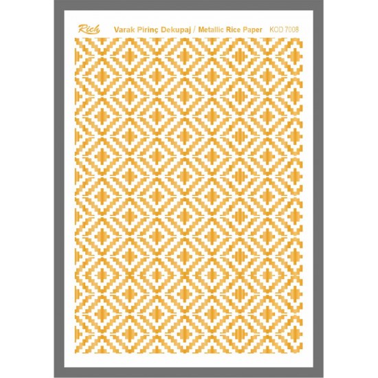 Metallic Rice Paper 72008