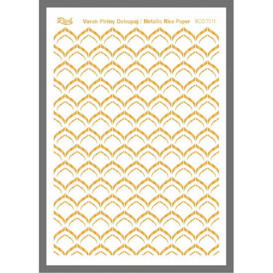 Metallic Rice Paper 72011