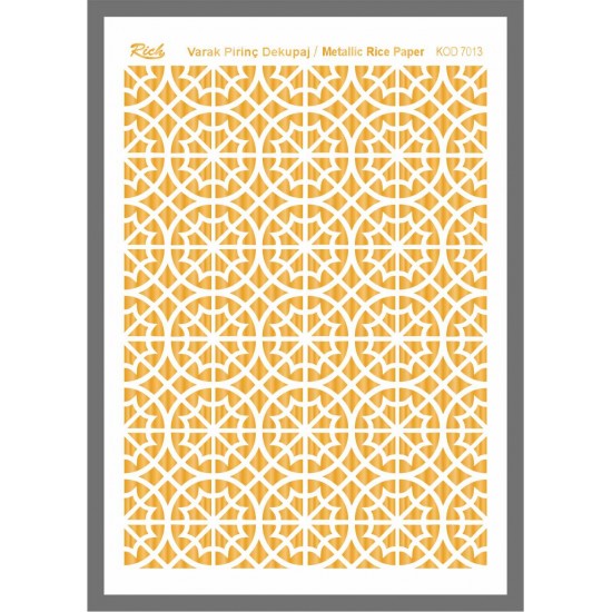 Metallic Rice Paper 72013