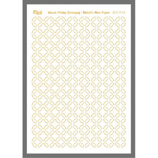 Metallic Rice Paper 72014