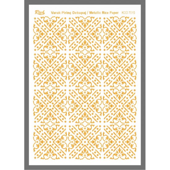 Metallic Rice Paper 72015