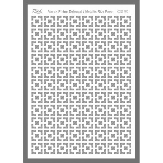 Metallic Rice Paper 73001