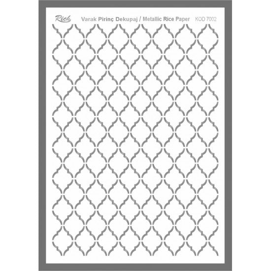 Metallic Rice Paper 73002