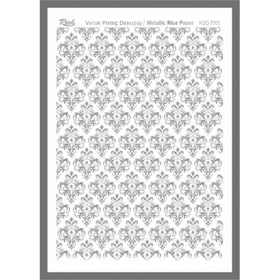 Metallic Rice Paper 73005