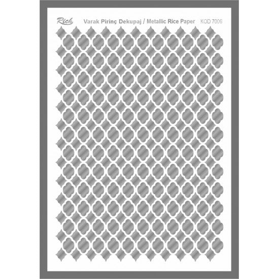 Metallic Rice Paper 73006
