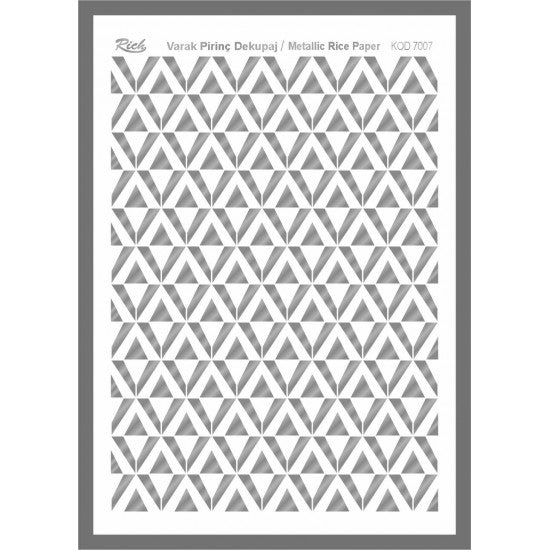 Metallic Rice Paper 73007