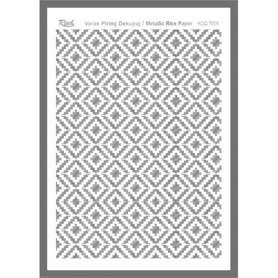 Metallic Rice Paper 73008