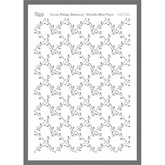 Metallic Rice Paper 73009