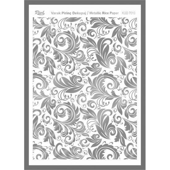 Metallic Rice Paper 73010