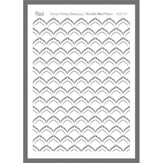 Metallic Rice Paper 73011