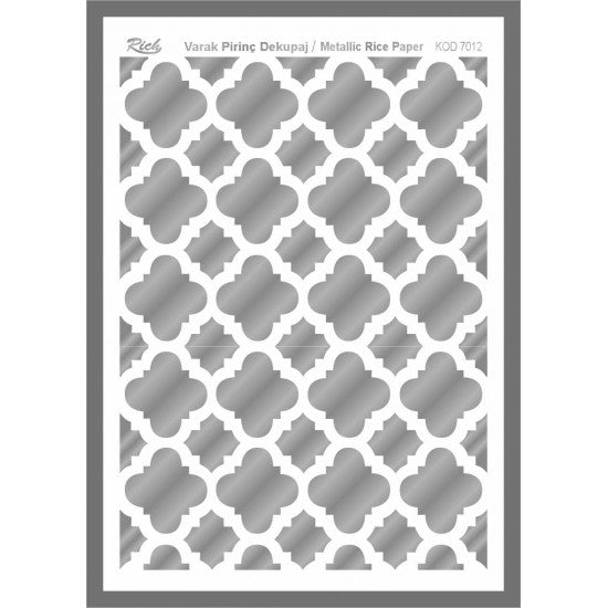 Metallic Rice Paper 73012