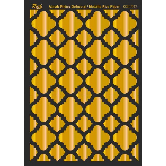Metallic Rice Paper 70012
