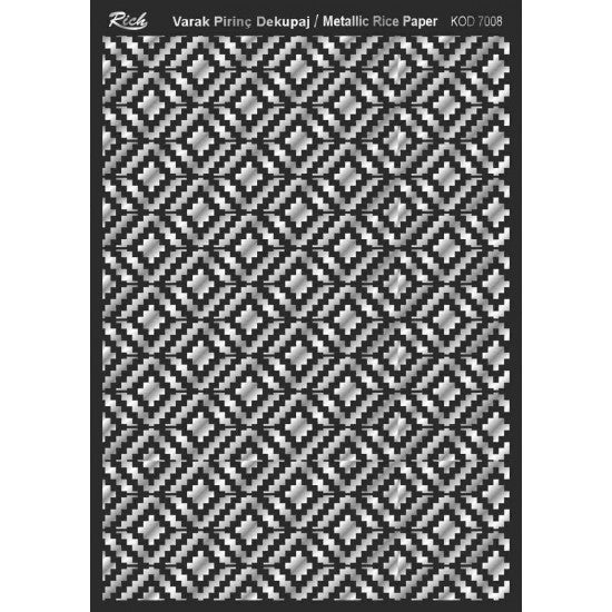 Metallic Rice Paper 71008