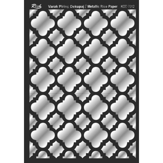 Metallic Rice Paper 71012