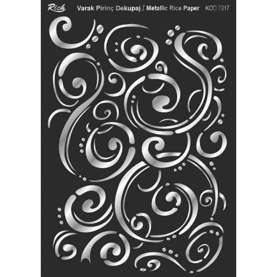 Metallic Rice Paper 71017