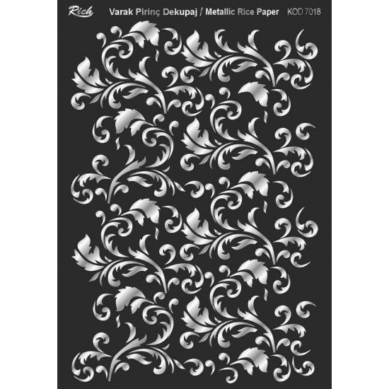 Metallic Rice Paper 71018