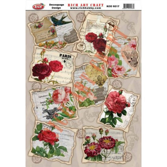 Classic Decoupage Paper - 9217