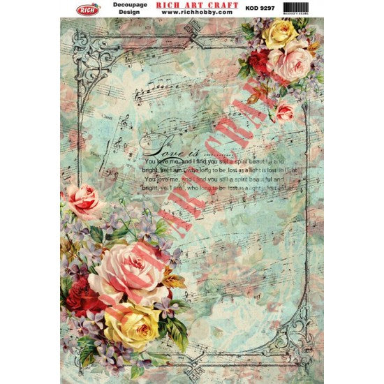 Classic Decoupage Paper - 9297